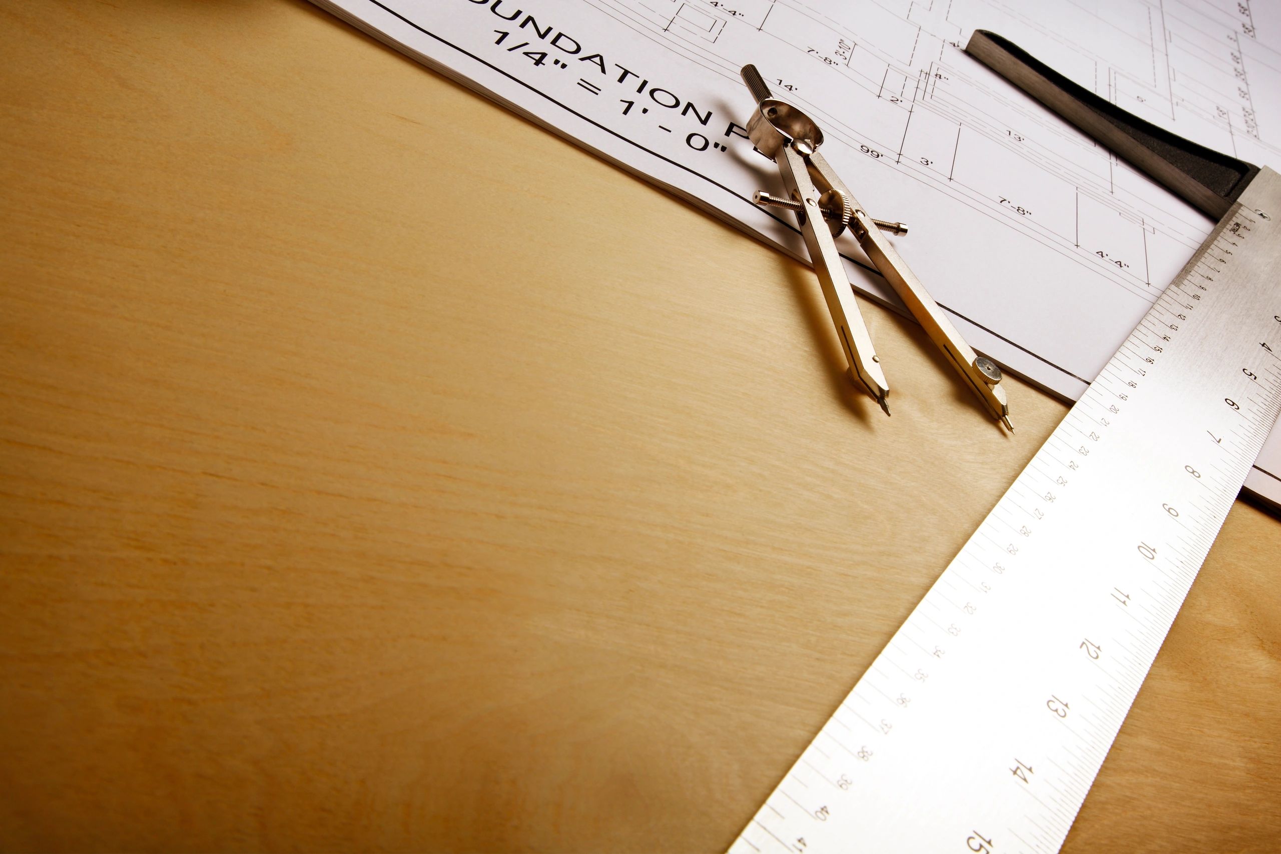 Drafting tools on top of architectural plans