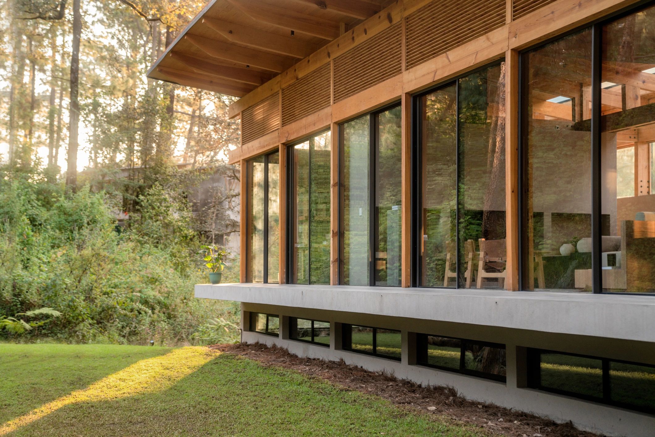 Modern house exterior with clean lines