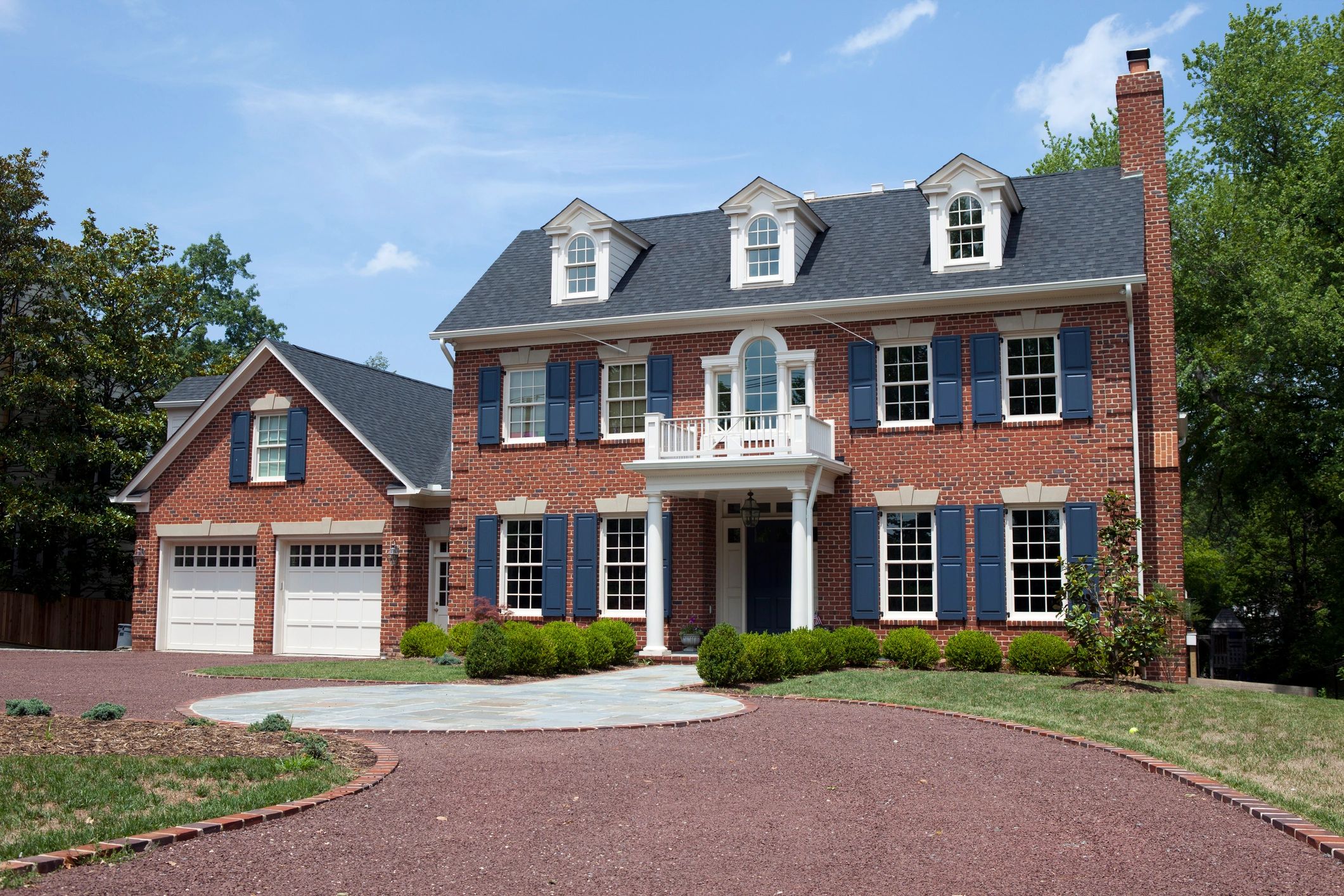 Traditional home exterior (colonial-inspired concept)
